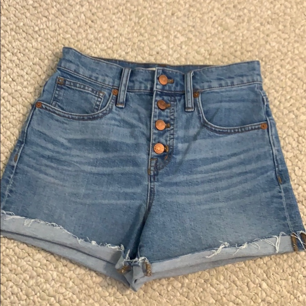 Madewell High Waisted Denim Shorts 25